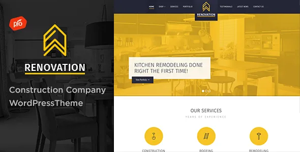 renovation construction company theme