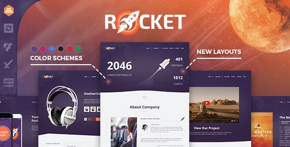 rocket creative multipurpose wordpress theme