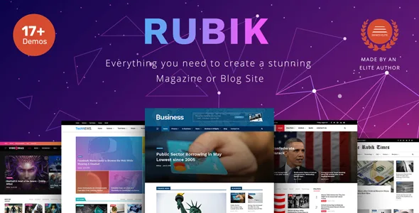 rubik a perfect theme for blog magazine website