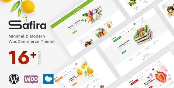 safira food organic wordpress theme