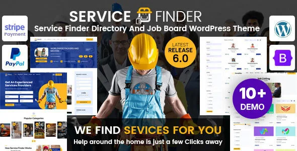service finder provider and business listing wordpress theme