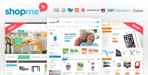 shopme multi vendor woocommerce wordpress theme