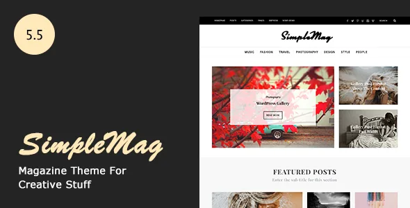 simplemag magazine theme for creative stuff