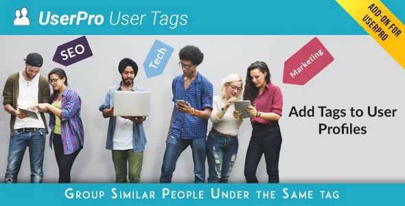 userpro tags add on