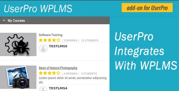 userpro wplms integration
