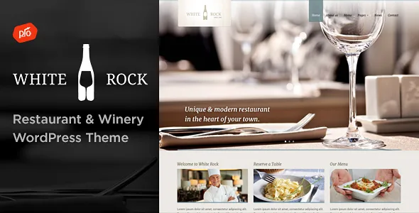 white rock restaurant winery theme