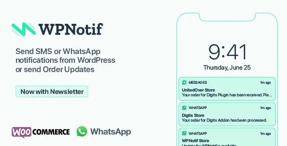 wpnotif wordpress sms whatsapp message notifications