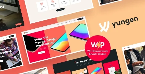 yungen modern digital agency business wordpress theme