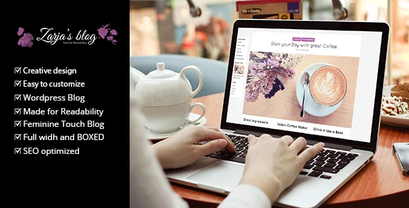 zarja feminine wordpress blog theme