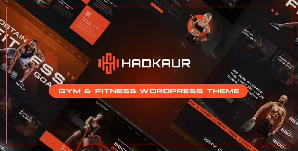 hadkaur fitness and gym wordpress theme