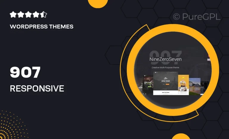 907 responsive multi purpose wordpress theme