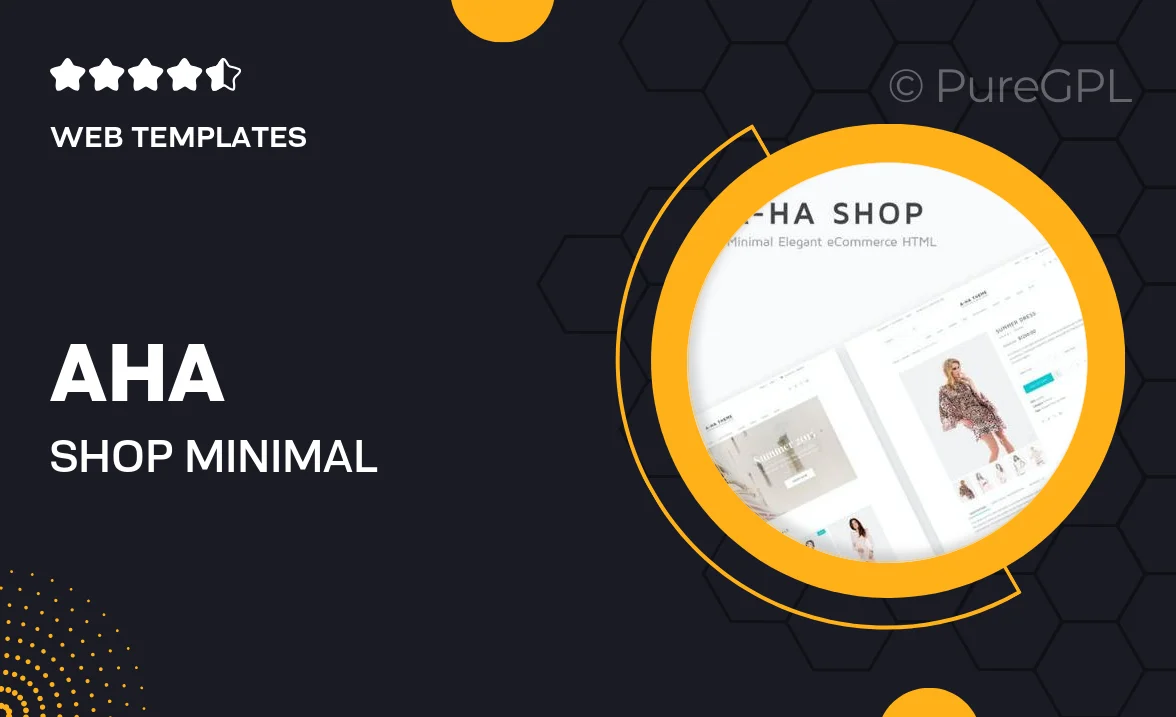 A-ha Shop | Minimal Elegant eCommerce HTML Template