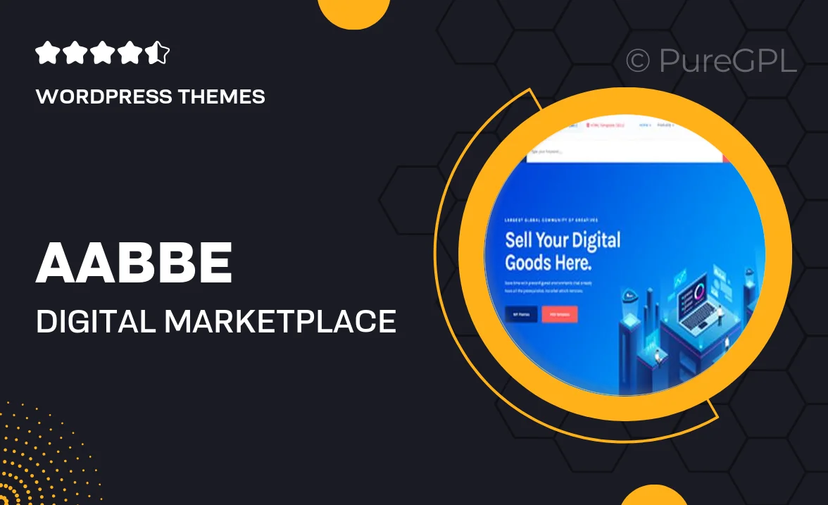 Aabbe – Digital Marketplace WordPress Theme