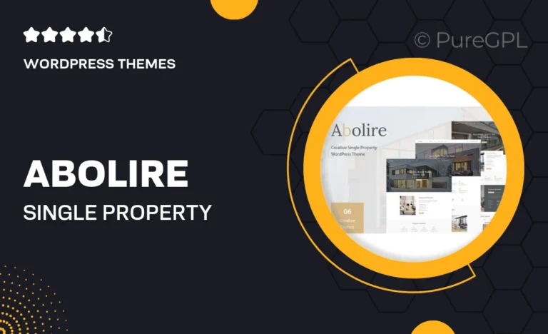 abolire single property wordpress theme