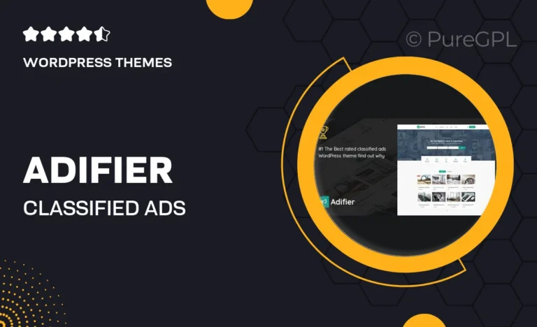 adifier classified ads wordpress theme