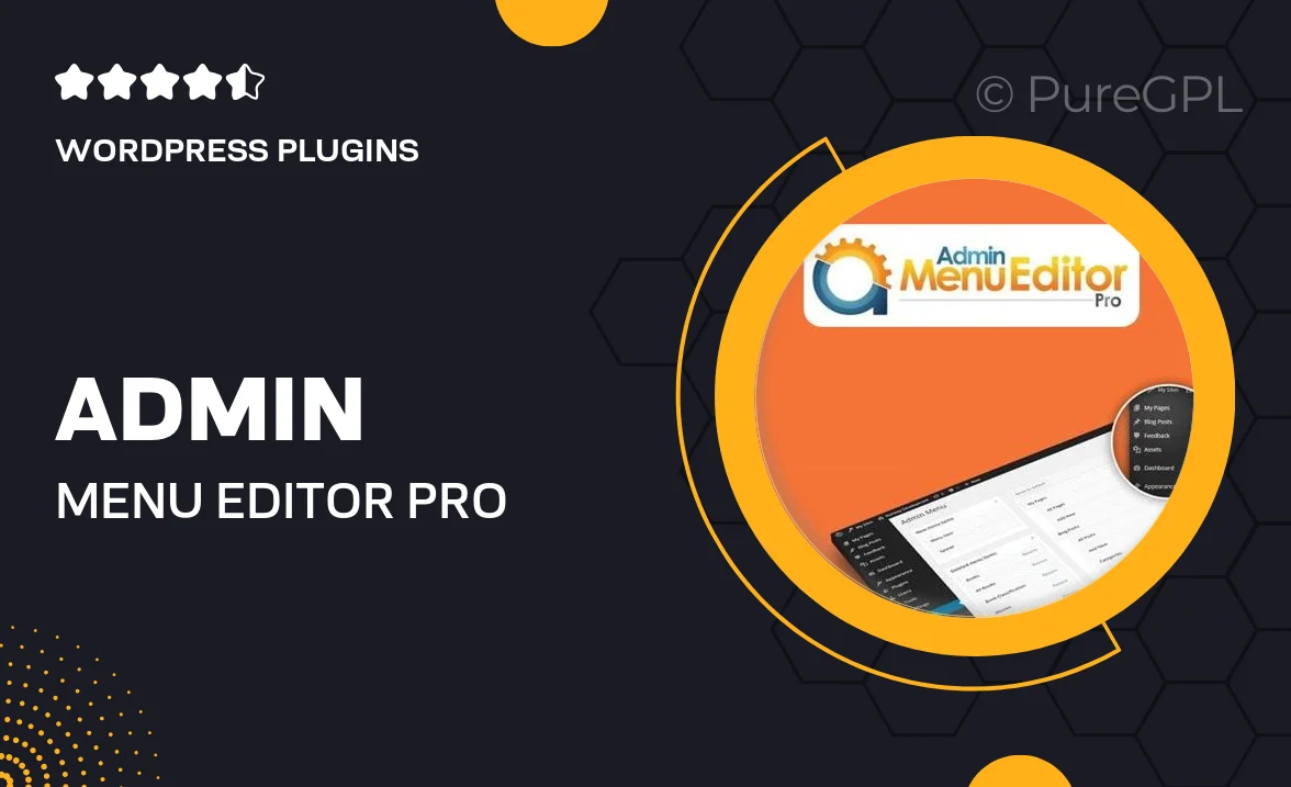 Admin Menu Editor Pro