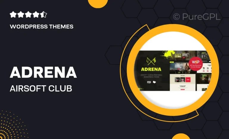 adrena airsoft club paintball wordpress theme