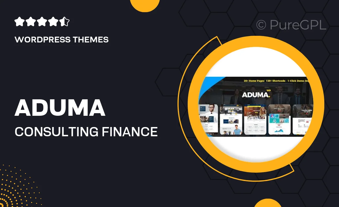 Aduma – Consulting, Finance, Business WordPress Theme