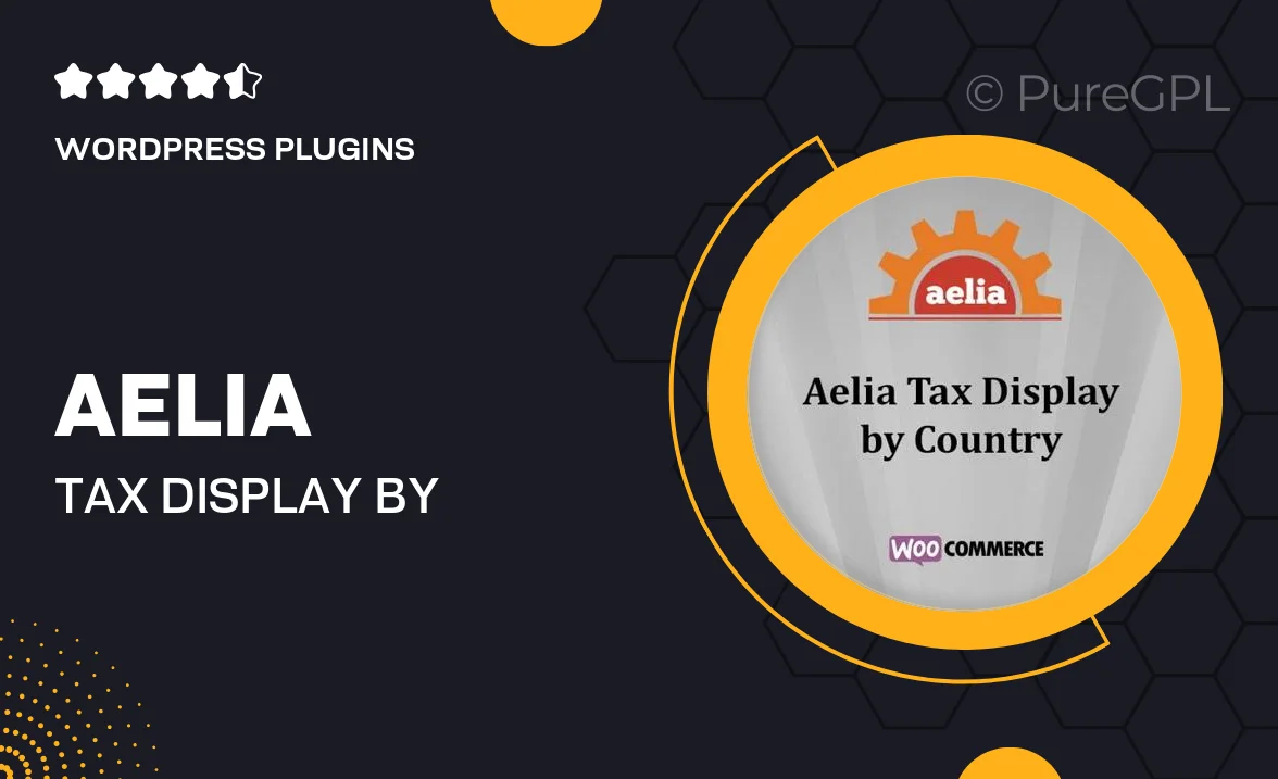 Aelia Tax Display by Country for WooCommerce