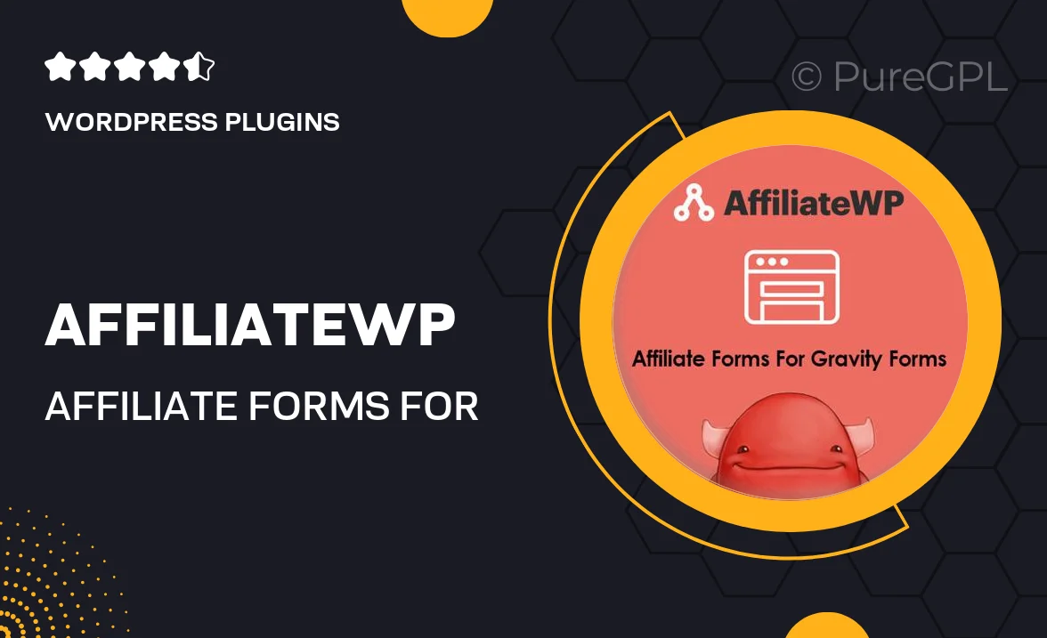 AffiliateWP – Affiliate Forms For Gravity Forms