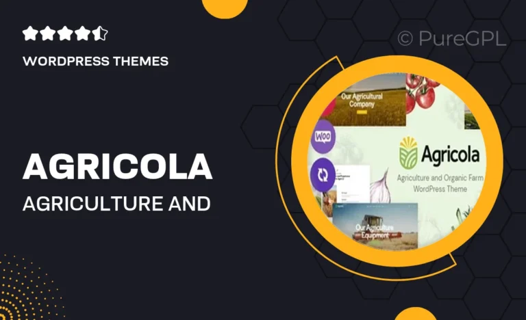 agricola agriculture and organic farm wordpress theme