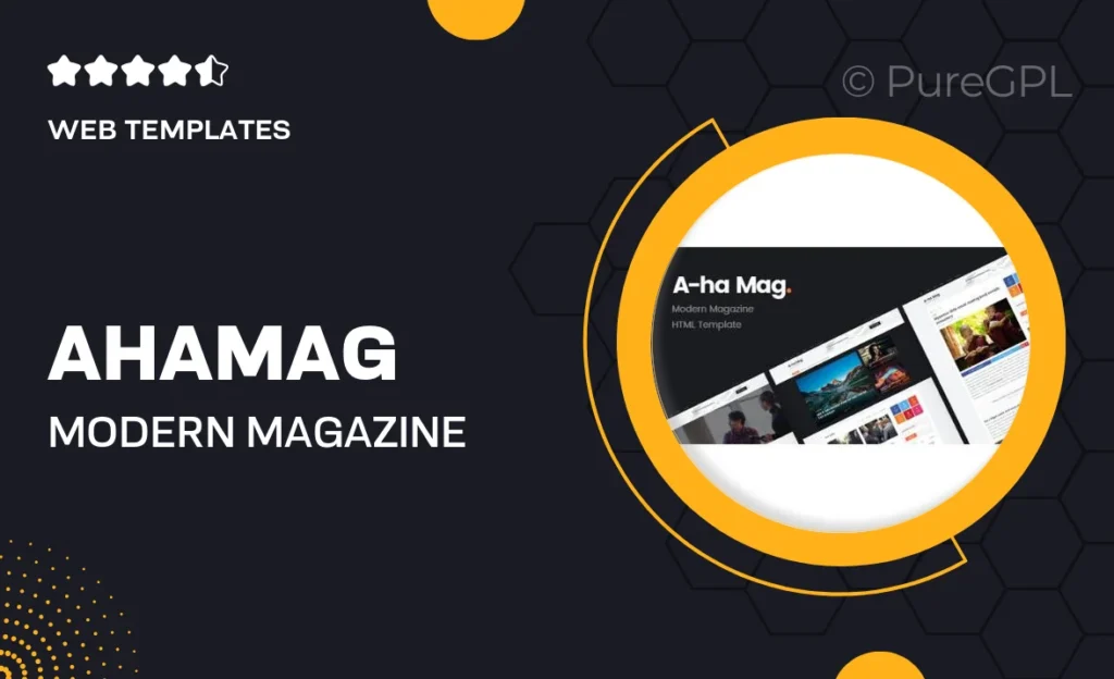 AhaMag | Modern Magazine HTML Template 27 AhaMag | Modern Magazine HTML Template