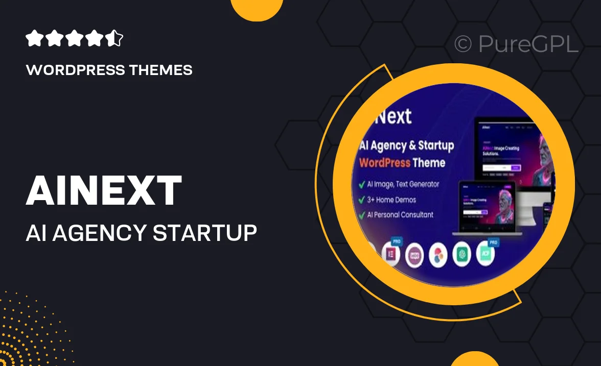 AiNext – AI Agency & Startup WordPress Theme