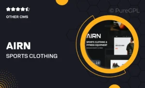 AIRN – Sports Clothing & Fitness Equipment Shopify Theme