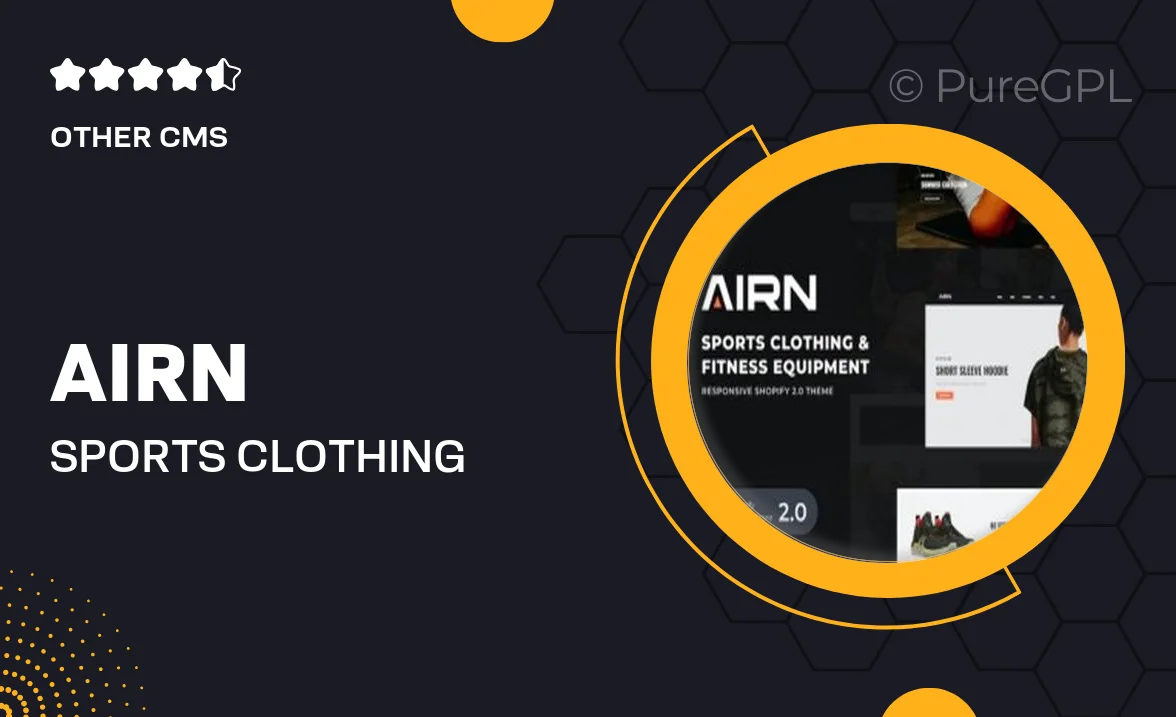 AIRN – Sports Clothing & Fitness Equipment Shopify Theme
