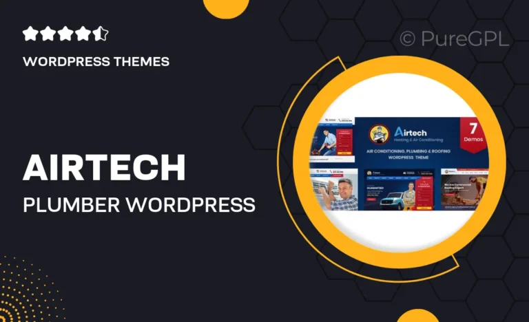 airtech plumber wordpress theme