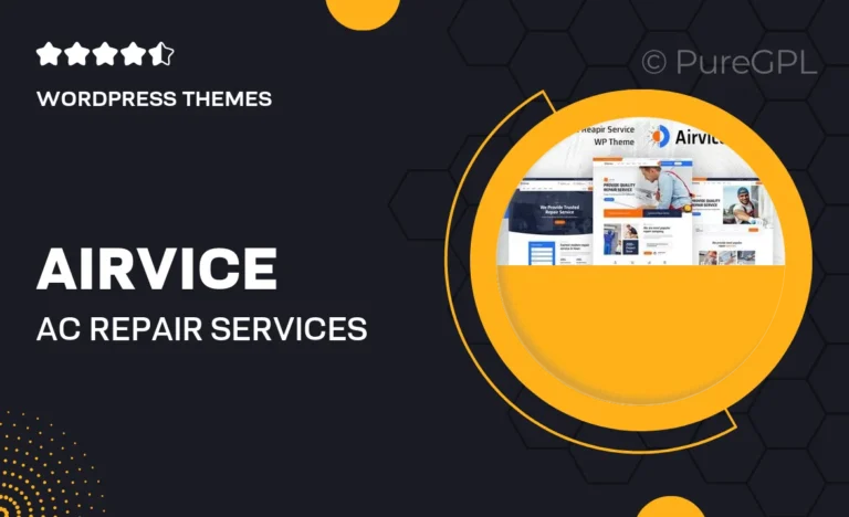 airvice ac repair services wordpress theme