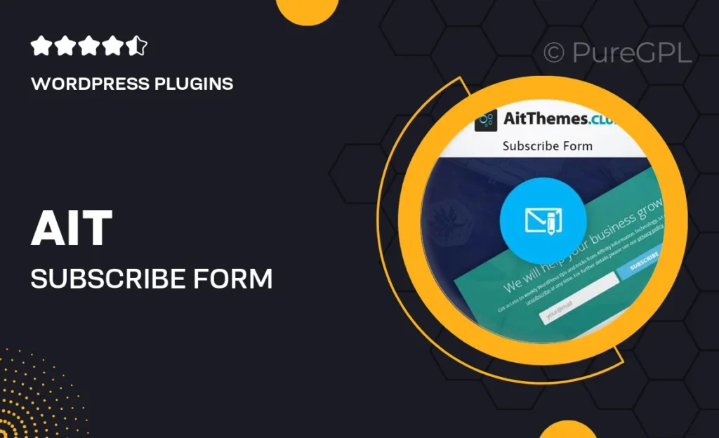 AIT Subscribe Form 1 AIT Subscribe Form