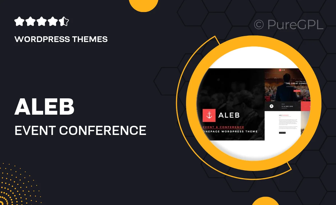 Aleb – Event Conference Onepage WordPress Theme