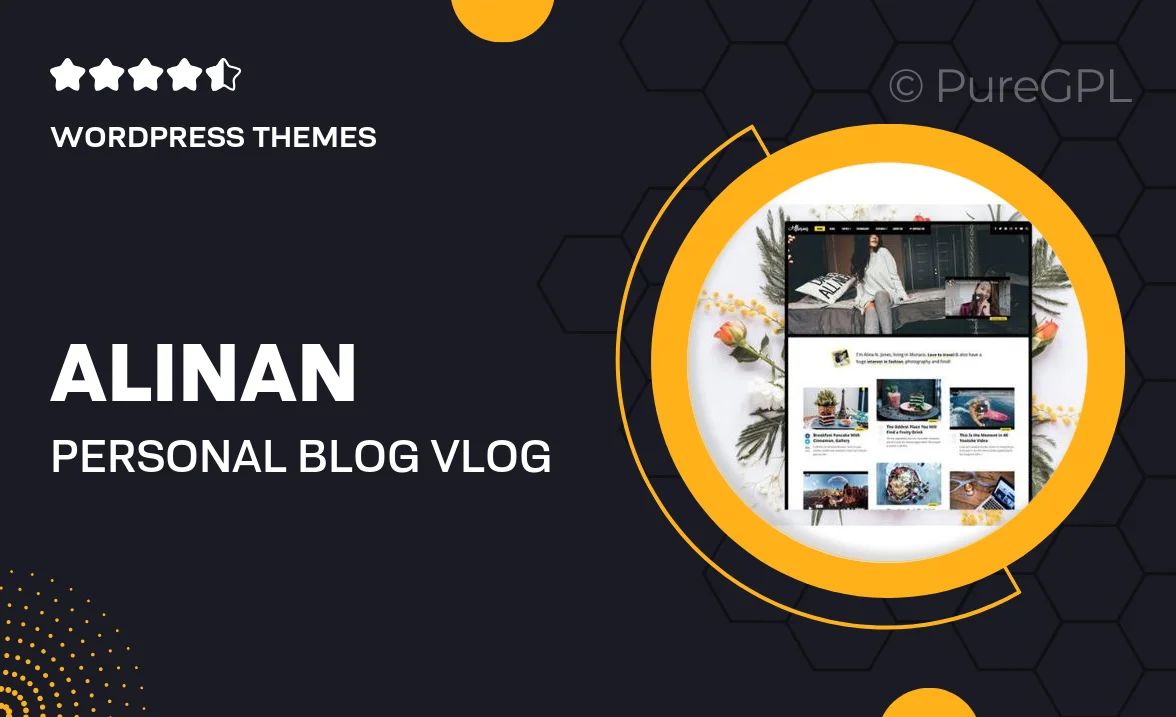 Alinan – Personal Blog / Vlog WordPress Theme