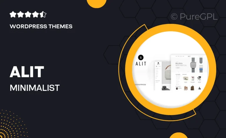 alit minimalist responsive woocommerce wordpress theme