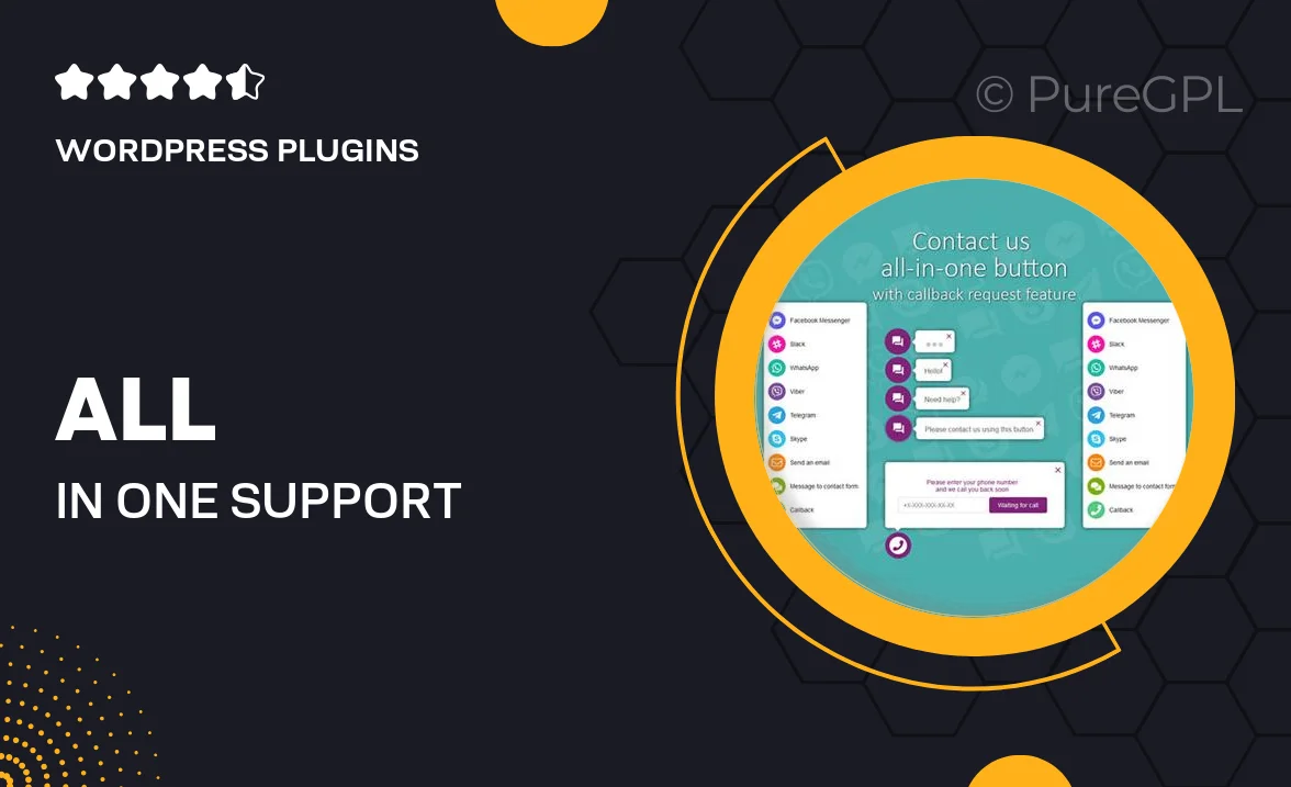 All in One Support Button + Callback Request. WhatsApp, Messenger, Telegram, LiveChat and more…