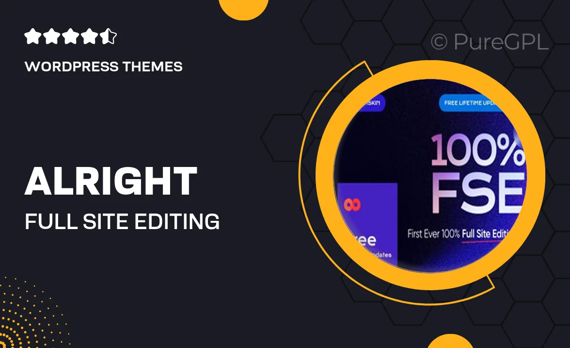 Alright – Full Site Editing Business WordPress Theme