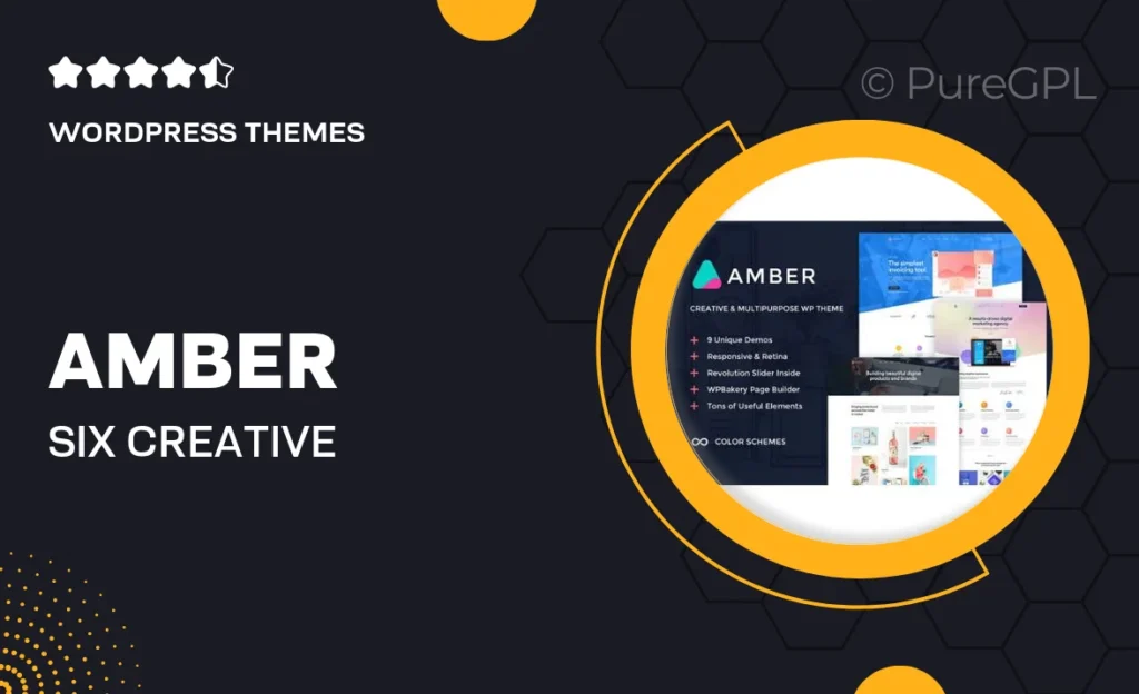 Amber Six – Creative WordPress Theme 6 Amber Six – Creative WordPress Theme