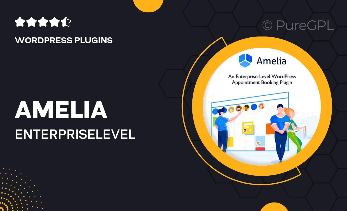 Amelia – Enterprise-Level Appointment Booking WordPress Plugin