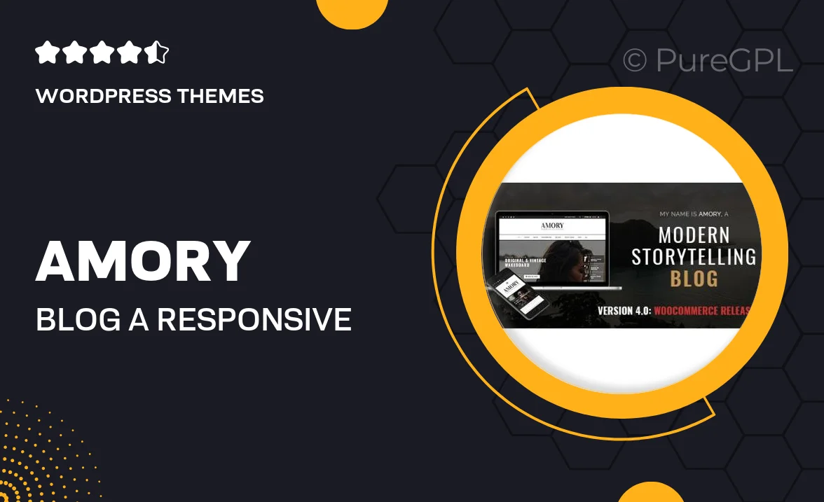 Amory Blog – A Responsive WordPress Blog Theme