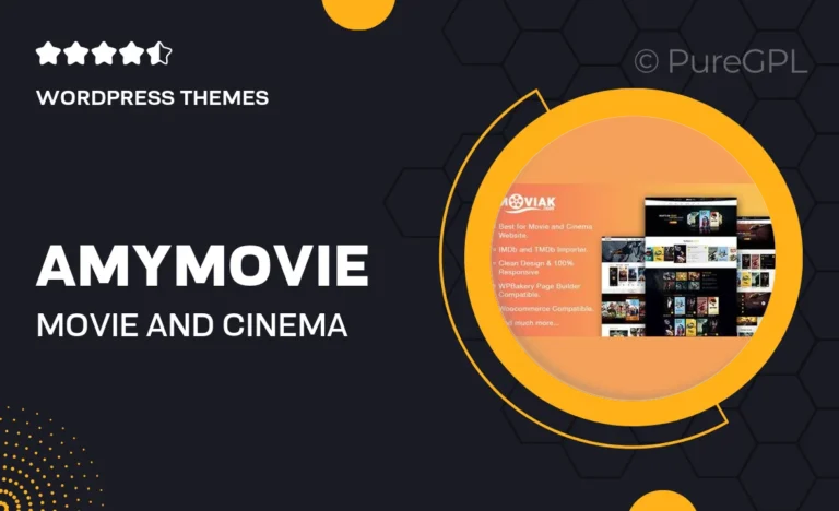 amymovie movie and cinema wordpress theme
