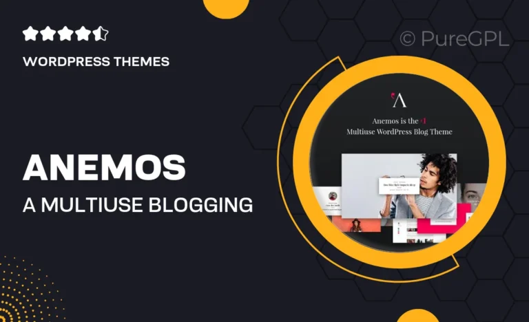 anemos a multiuse blogging wordpress theme