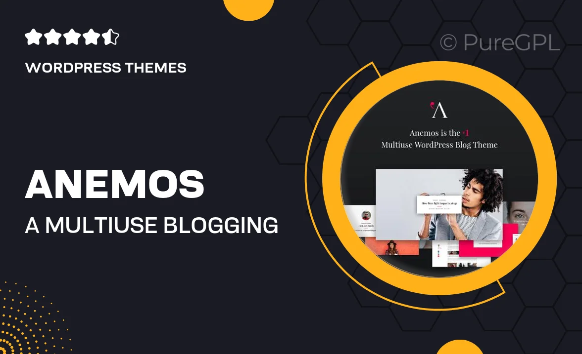 Anemos – A Multiuse Blogging WordPress theme