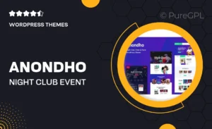 Anondho – Night Club & Event WordPress Theme