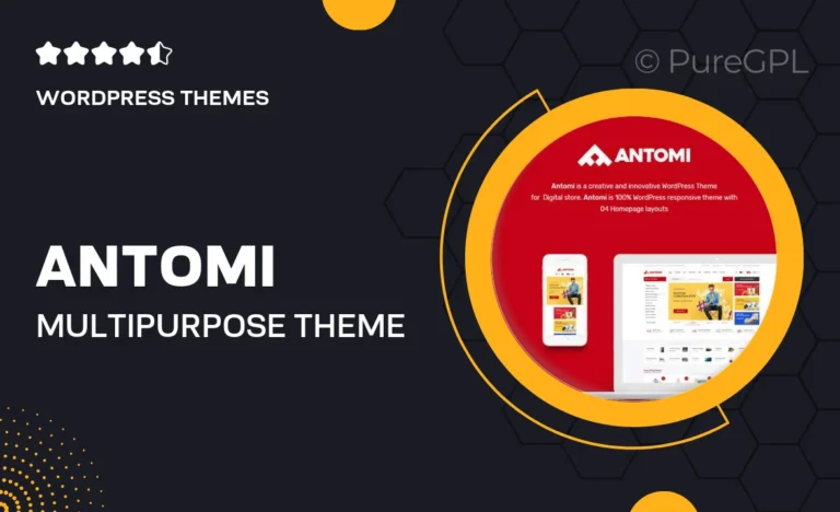 antomi multipurpose theme for woocommerce wordpress