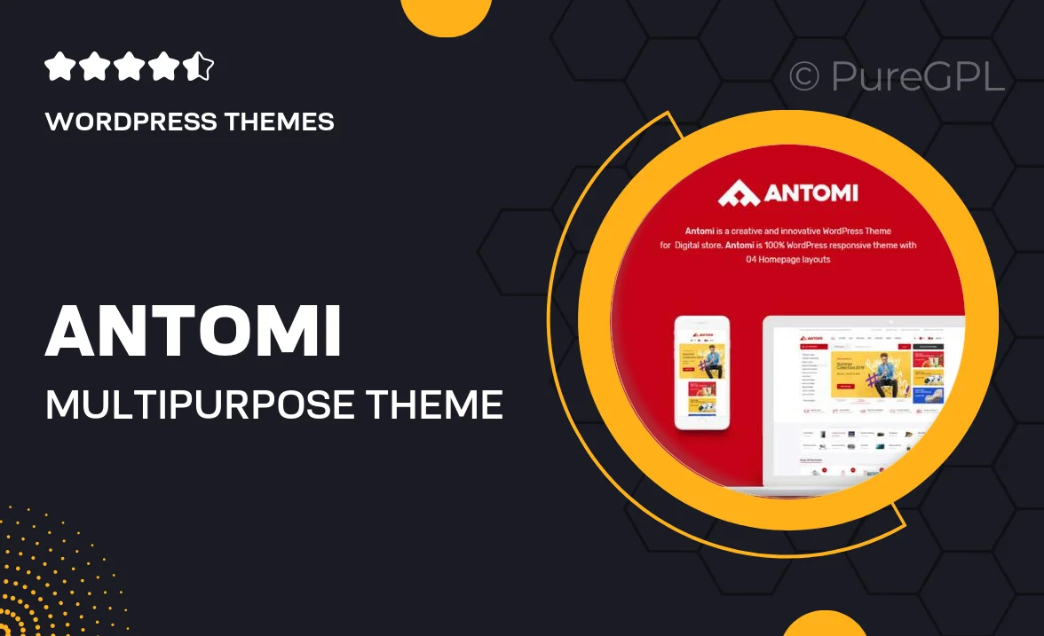 Antomi – Multipurpose Theme for WooCommerce WordPress