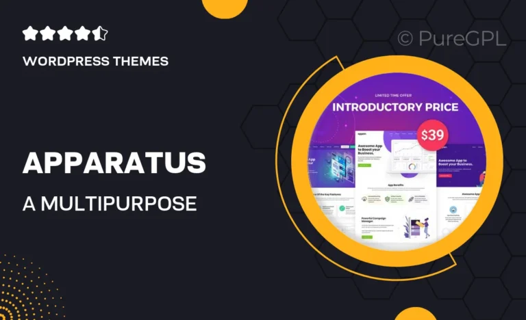 apparatus a multi purpose one page portfolio and app landing theme