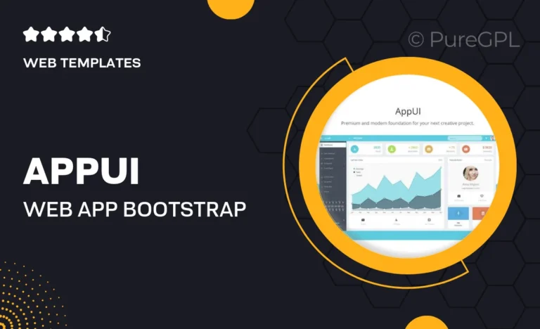 appui web app bootstrap admin template