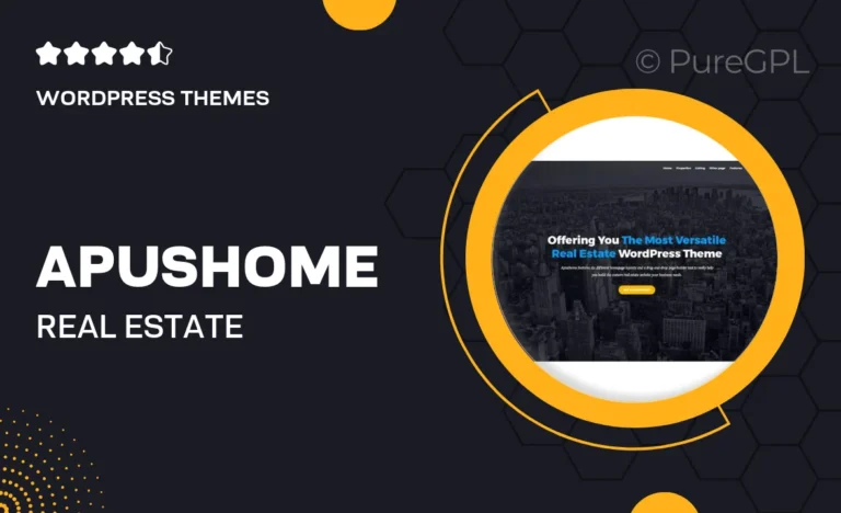 apushome real estate wordpress theme
