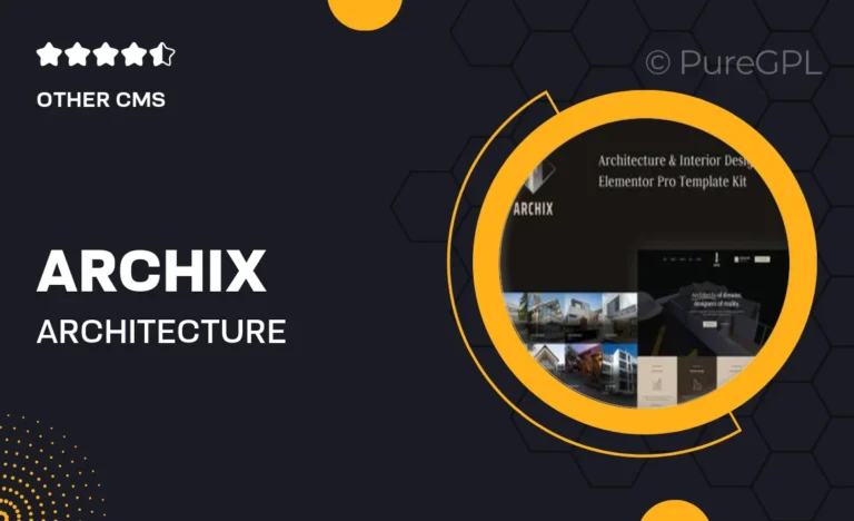 archix architecture interior design elementor pro template kit
